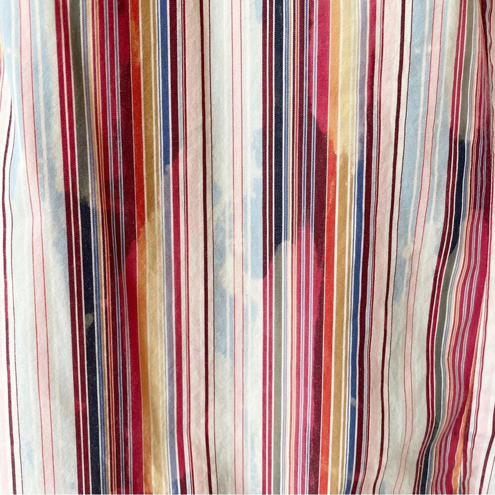 Tommy Hilfiger Red Label Y2K Multicolor Rainbow Short Sleeve Shirt XL - Picture 3 of 6